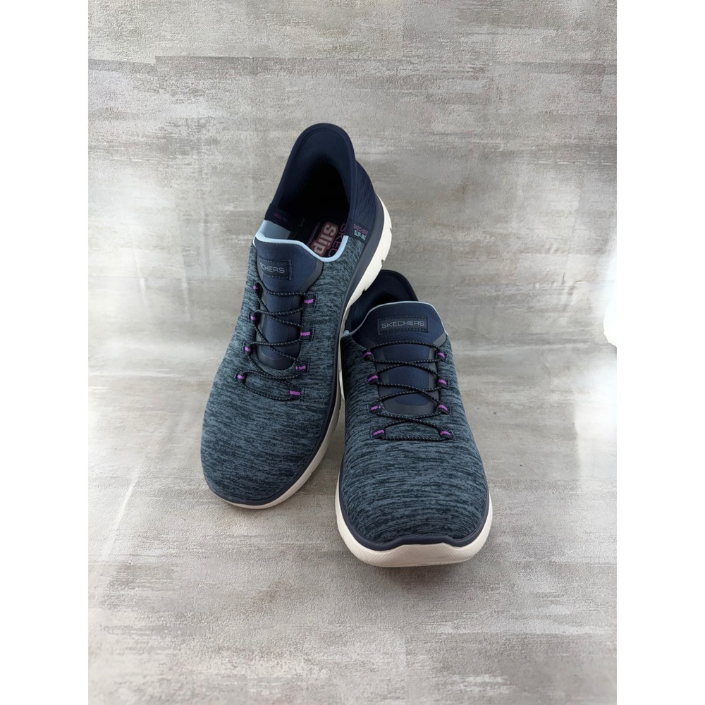 Skechers Slip-ins Ultra Flex 3.0 Smooth Step Navy Purple 149937 NVPR Women 9.5